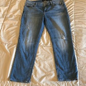Lucky Brand distressed straight leg